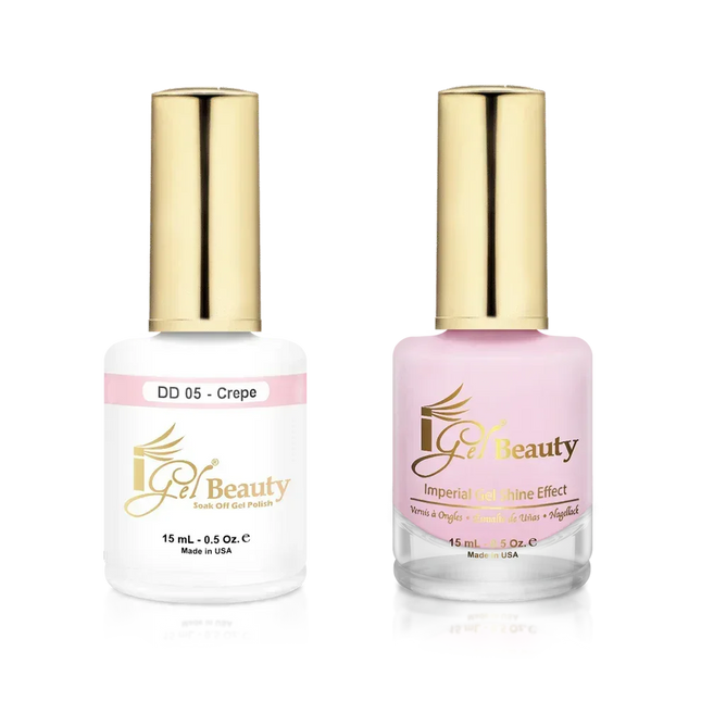 iGel Matching Duo Gel Polish 0.5oz - #005 Crepe - TTT Nails Supply