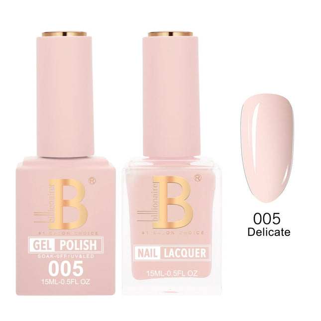 Billionaire Imperial Duo Matching – #001 - 050 Gel Polish + Lacquer (0.5oz / 15ml)