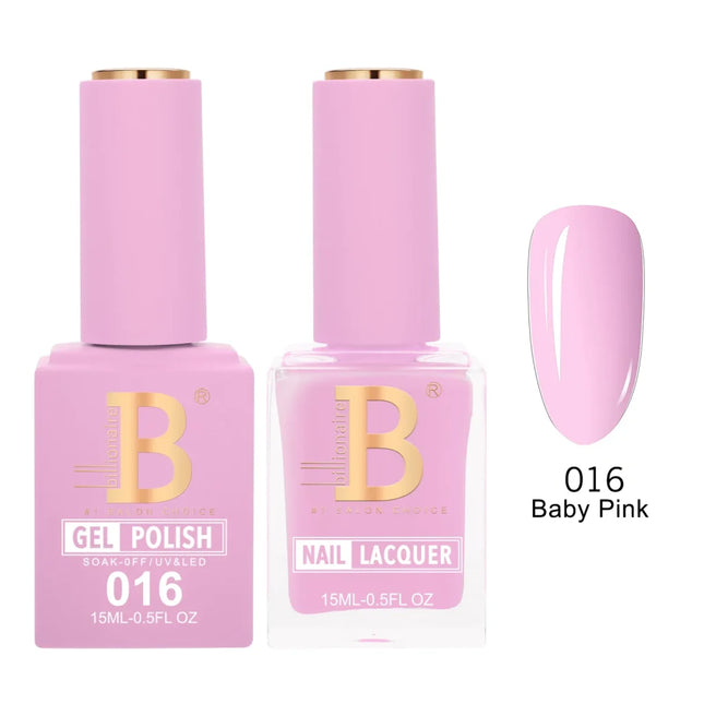 Billionaire Imperial Duo Matching – #001 - 050 Gel Polish + Lacquer (0.5oz / 15ml)