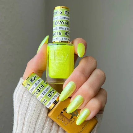 DND DIVA Duo Matching Color - #016 Limoncello Bling - TTT Nails Supply