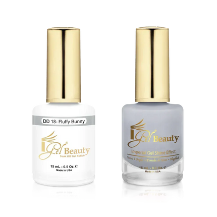 iGel Matching Duo Gel Polish 0.5oz - #018 Fluffy Bunny - TTT Nails Supply