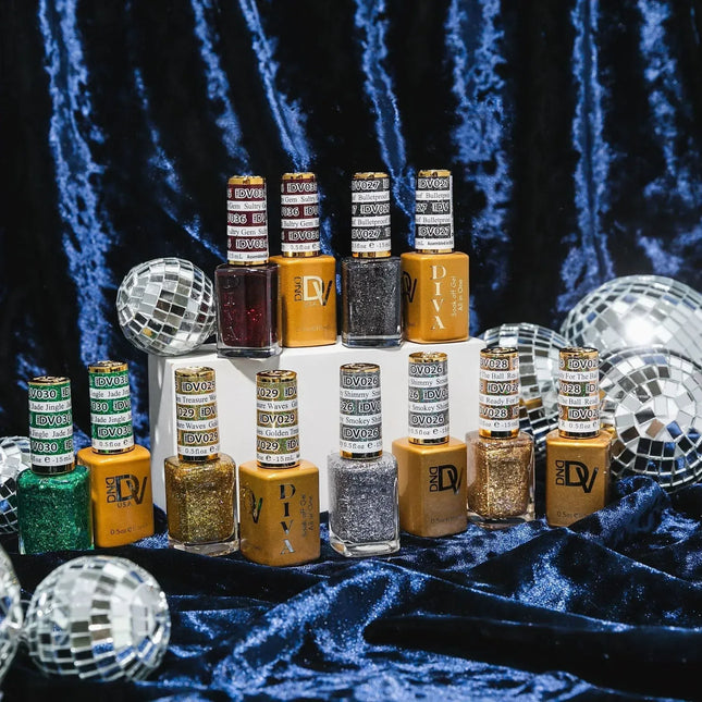 DND DIVA Swatch #01 - Mirrorball Collection 36 colors (#01 - #36) - TTT Nails Supply