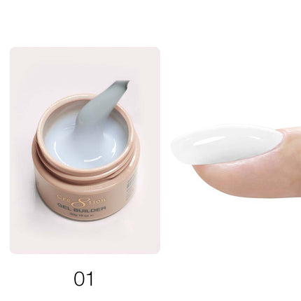 Cre8tion Overlay Builder Gel, Hema Free, Low Heat  1oz  #01 White