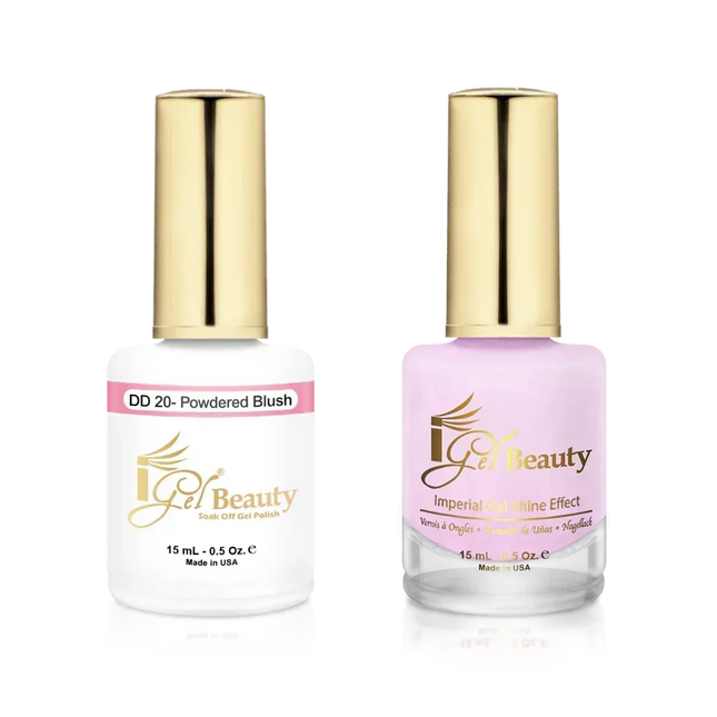 iGel Matching Duo Gel Polish 0.5oz - #020 Powdered Blush - TTT Nails Supply