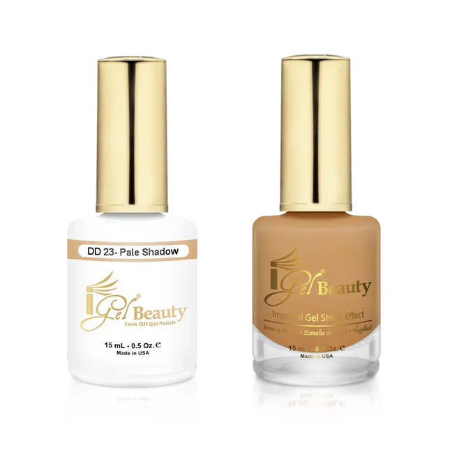 iGel Matching Duo Gel Polish 0.5oz - #023 Pale Shadow - TTT Nails Supply