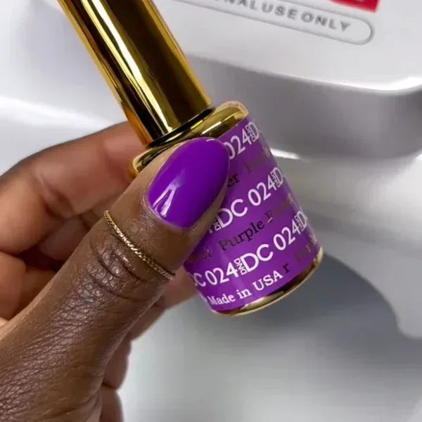 DC Duo Matching Color - #024 Purple Flower - TTT Nails Supply