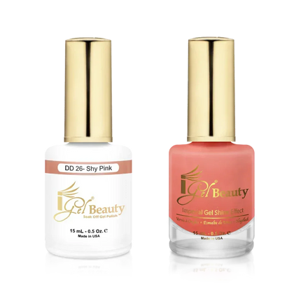 iGel Matching Duo Gel Polish 0.5oz - #026 Shy Pink - TTT Nails Supply