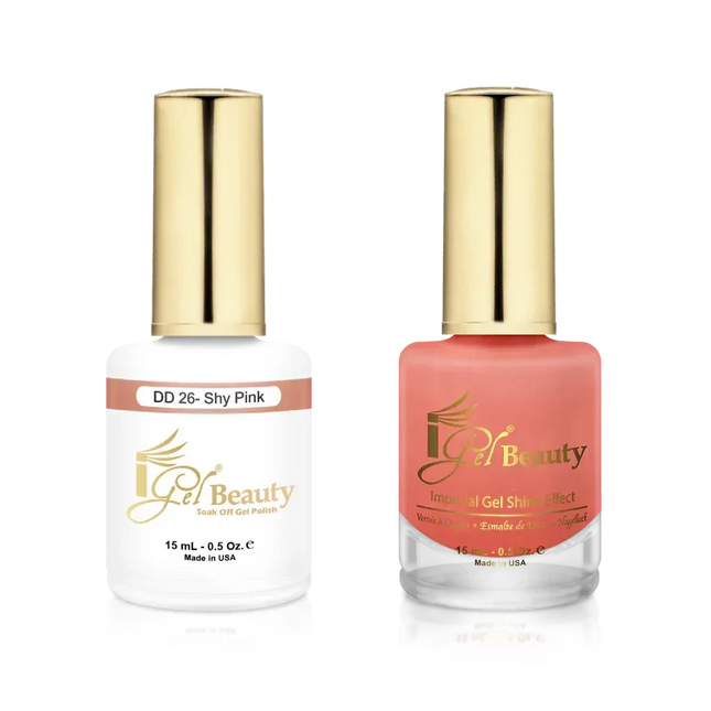 iGel Matching Duo Gel Polish 0.5oz - #026 Shy Pink - TTT Nails Supply
