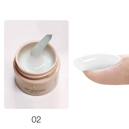 Cre8tion Overlay Builder Gel, Hema Free, Low Heat  1oz  #02 Soft White