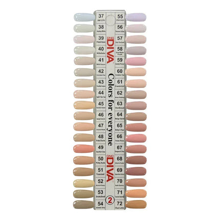 DIVA Duo Gel Polish Swatch #02 (sample tip only) - TTT Nails Supply