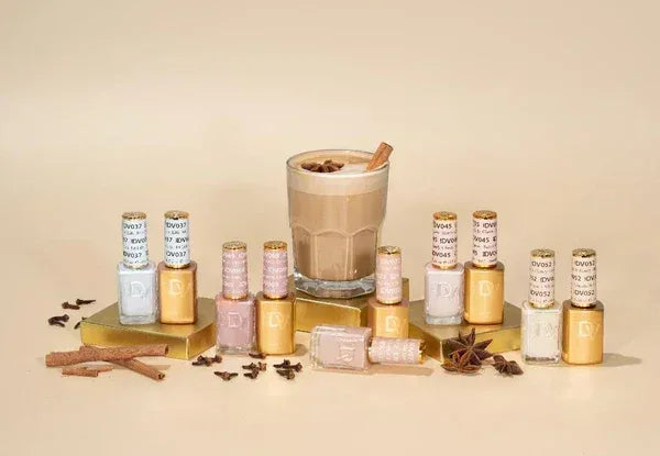 DND DIVA Swatch #02 - Frosted Chai Collection 36 colors (#37 - #72) - TTT Nails Supply
