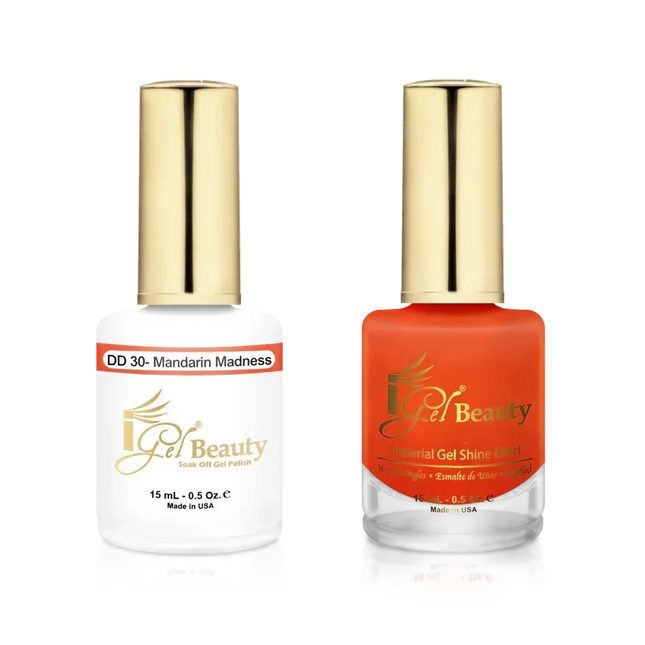 iGel Matching Duo Gel Polish 0.5oz - #030 Mandarin Madness - TTT Nails Supply