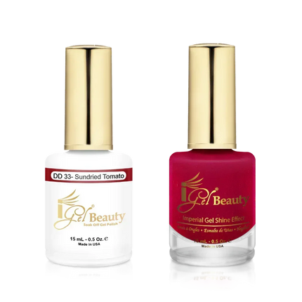 iGel Matching Duo Gel Polish 0.5oz - #033 Sundried Tomato - TTT Nails Supply