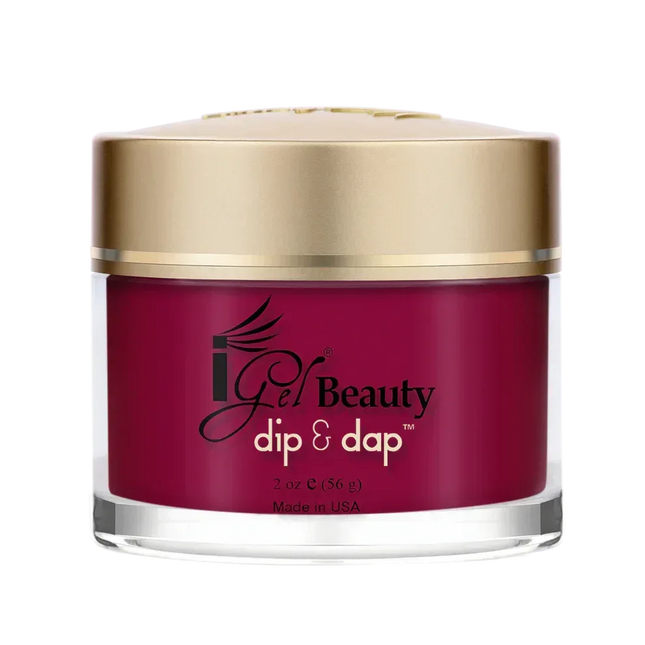 iGel Dip & Dap 2in1 Powder 2oz - #034 Dark Crimson - TTT Nails Supply