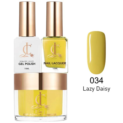 Cllam Matching 3in1 - CL034 LAZY DAISY - TTT Nails Supply