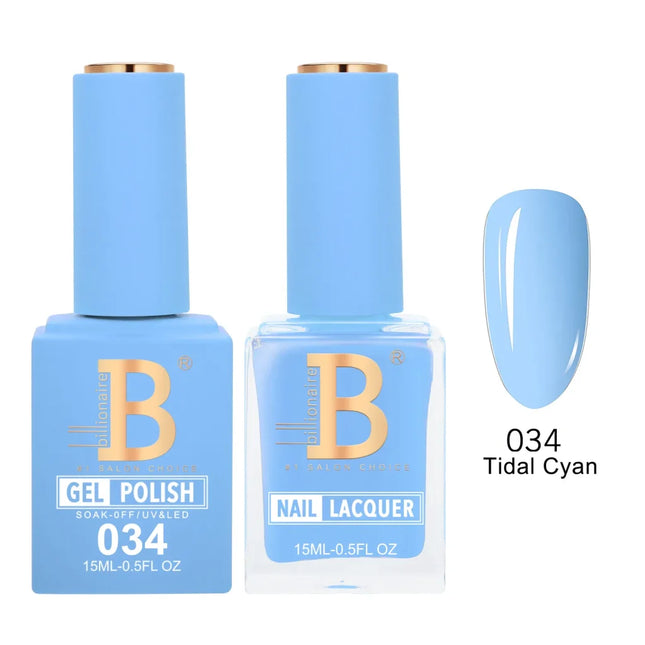 Billionaire Imperial Duo Matching – #001 - 050 Gel Polish + Lacquer (0.5oz / 15ml)