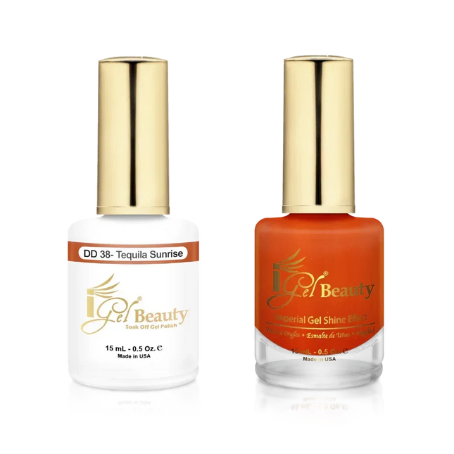 iGel Matching Duo Gel Polish 0.5oz - #038 Tequila Sunrise - TTT Nails Supply