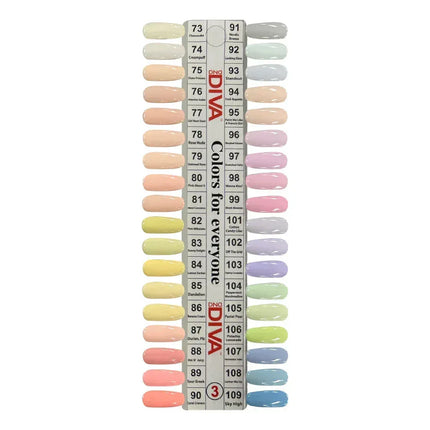 DIVA Duo Gel Polish Swatch #03 (sample tip only) - TTT Nails Supply
