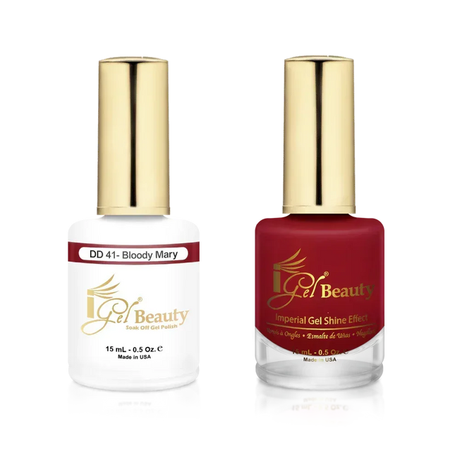 iGel Matching Duo Gel Polish 0.5oz - #041 Bloody Mary - TTT Nails Supply