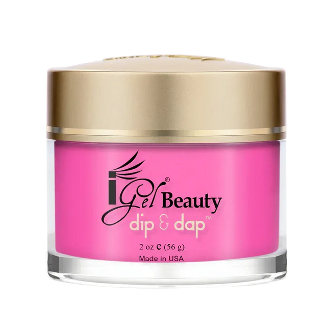 iGel Dip & Dap 2in1 Powder 2oz - #046 Toxic Pink - TTT Nails Supply