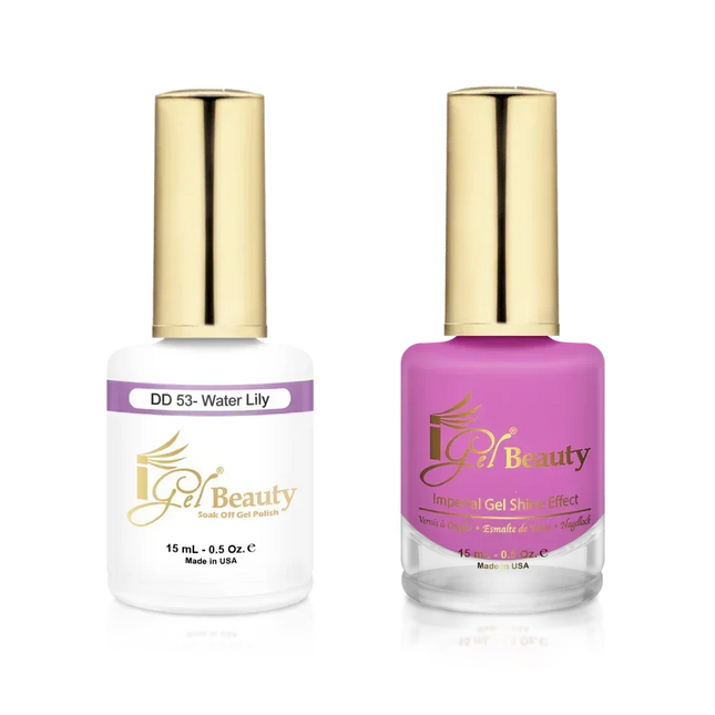iGel Matching Duo Gel Polish 0.5oz - #053 Water Lily - TTT Nails Supply