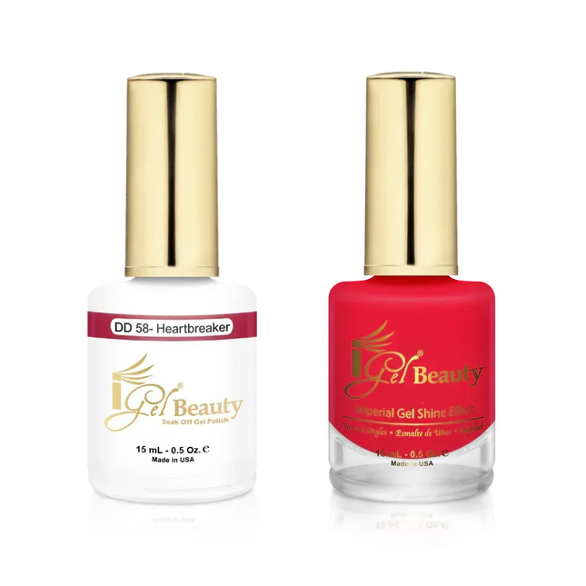 iGel Matching Duo Gel Polish 0.5oz - #058 Heartbreaker - TTT Nails Supply