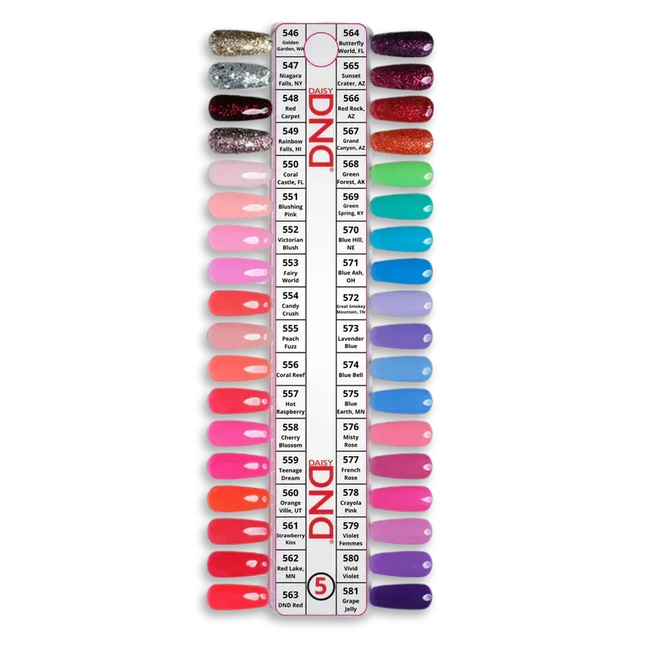 DND Duo Gel Polish Swatch #05 (sample tip only) - TTT Nails Supply