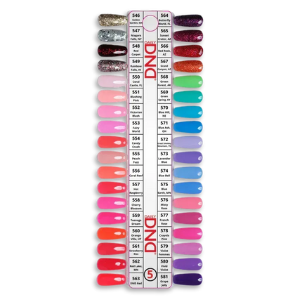 DND Swatch #05 - 36 colors - TTT Nails Supply