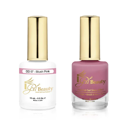 iGel Matching Duo Gel Polish 0.5oz - #007 BLUSH PINK - TTT Nails Supply