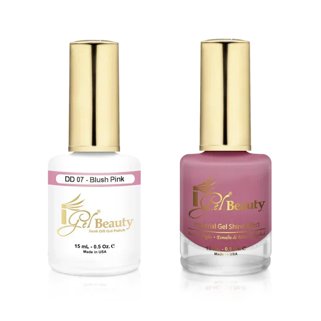 iGel Matching Duo Gel Polish 0.5oz - #007 BLUSH PINK - TTT Nails Supply