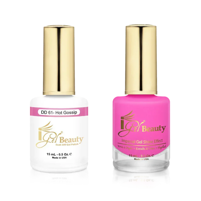 iGel Matching Duo Gel Polish 0.5oz - #061 Hot Gossip - TTT Nails Supply