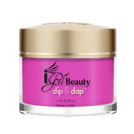 iGel Dip & Dap 2in1 Powder 2oz - #063 Shocking Pink - TTT Nails Supply