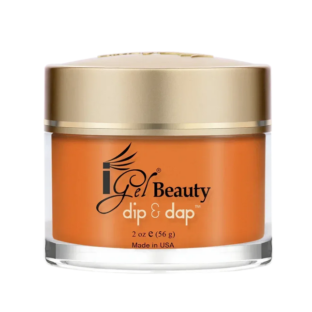 iGel Dip & Dap 2in1 Powder 2oz - #066 Blazzing Orange - TTT Nails Supply