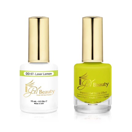 iGel Matching Duo Gel Polish 0.5oz - #067 Laser Lemon - TTT Nails Supply