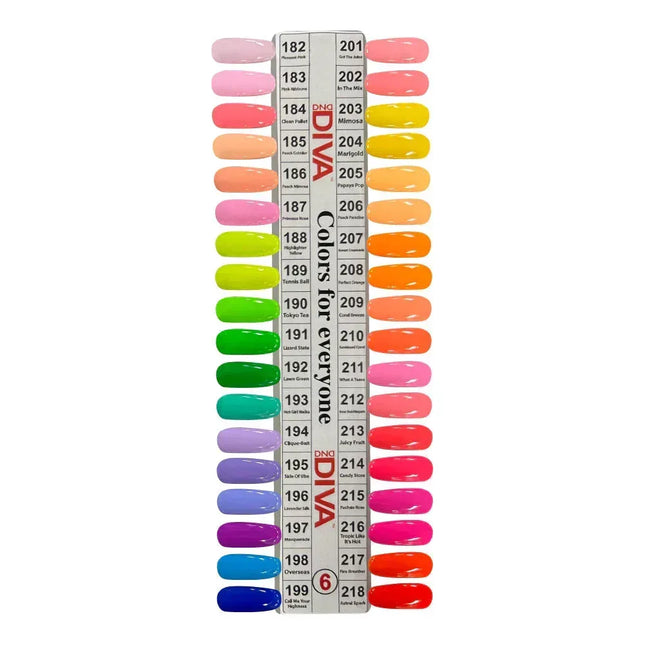 DIVA Duo Gel Polish Swatch #06 (sample tip only) - TTT Nails Supply