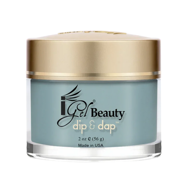 iGel Dip & Dap 2in1 Powder 2oz - #072 Tranquil Aqua - TTT Nails Supply