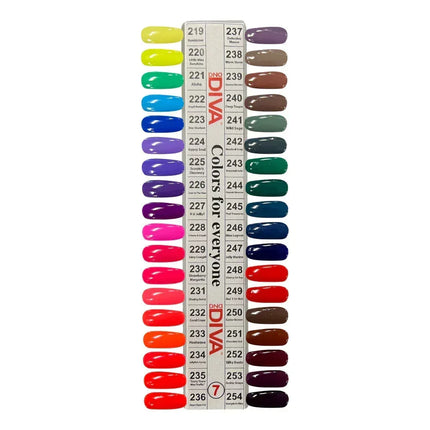 DIVA Duo Gel Polish Swatch #07 (sample tip only) - TTT Nails Supply