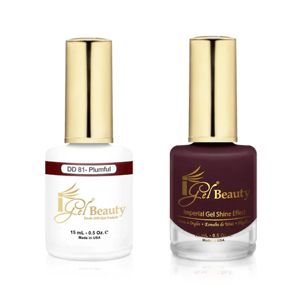 iGel Matching Duo Gel Polish 0.5oz - #081 Plumful - TTT Nails Supply