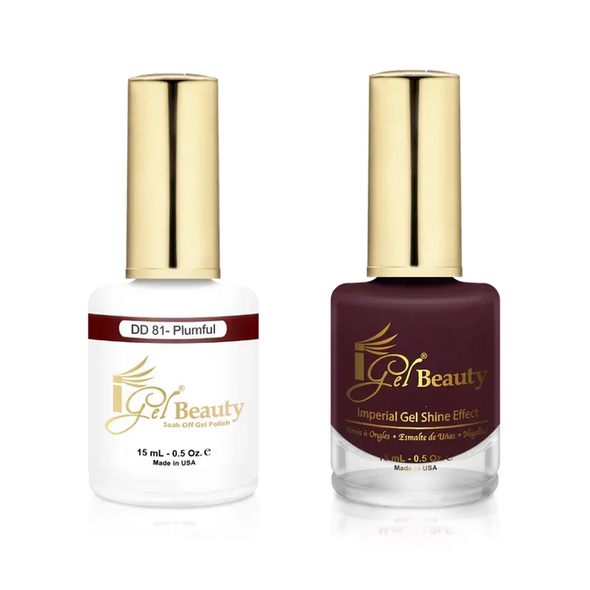 iGel Matching Duo Gel Polish 0.5oz - #081 Plumful - TTT Nails Supply