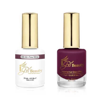 iGel Matching Duo Gel Polish 0.5oz - #082 Fine Wine - TTT Nails Supply