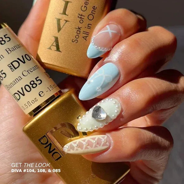 DND DIVA Duo Matching Color - #085 Banana Cream - TTT Nails Supply