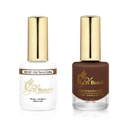 iGel Matching Duo Gel Polish 0.5oz - #087 Old Terra Cotta - TTT Nails Supply