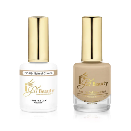 iGel Matching Duo Gel Polish 0.5oz - #089 Natural Choice - TTT Nails Supply