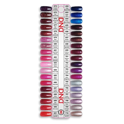 DND Swatch #08 - 36 colors (#674 - #710) - TTT Nails Supply