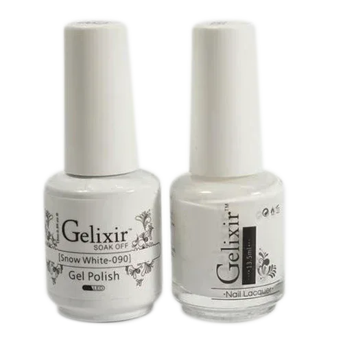 Gelixir Duo Matching Gel Polish - #090 Snow White - TTT Nails Supply