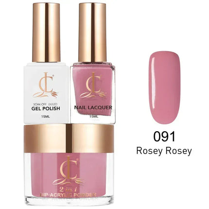 Cllam Matching 3in1 - CL091 ROSEY ROSEY - TTT Nails Supply