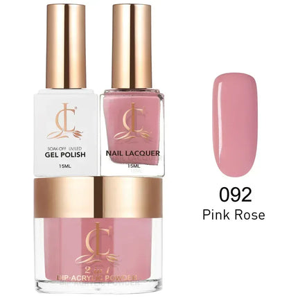 Cllam Matching 3in1 - CL092 PINK ROSE - TTT Nails Supply