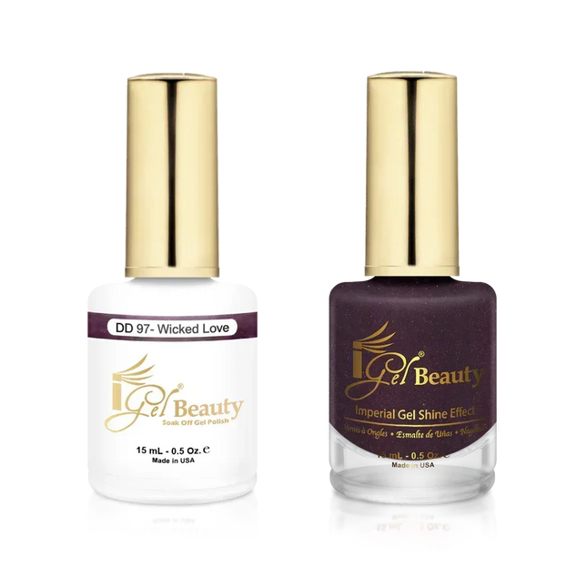iGel Matching Duo Gel Polish 0.5oz - #097 Wicked Love - TTT Nails Supply