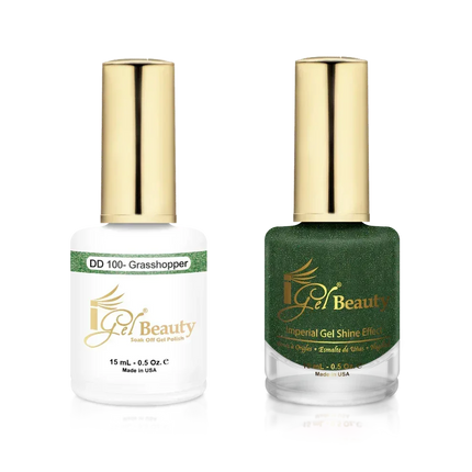 iGel Matching Duo Gel Polish 0.5oz - #100 Grasshopper - TTT Nails Supply