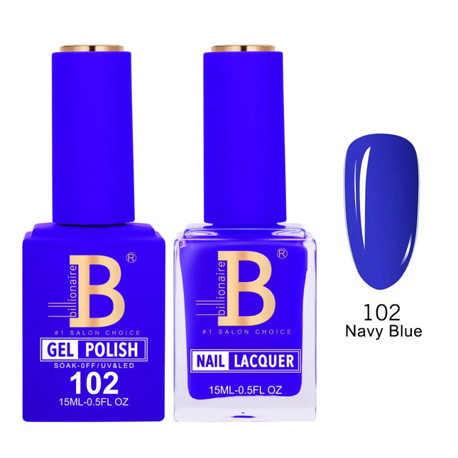 Billionaire Imperial Duo Matching – #101 - 150 Gel Polish + Lacquer (0.5oz / 15ml)